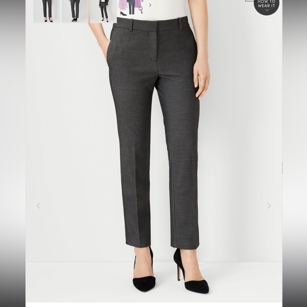 Ann Taylor - slim pant - size 2 petite - grey - never worn!